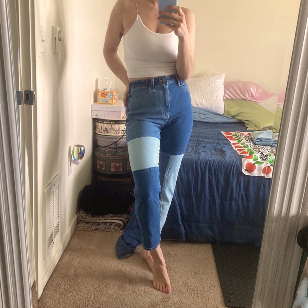 Patch work jeans